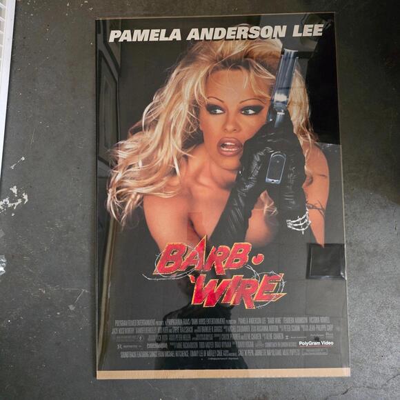 Barb Wire original movie poster 27x40 1996 Pamela Anderson